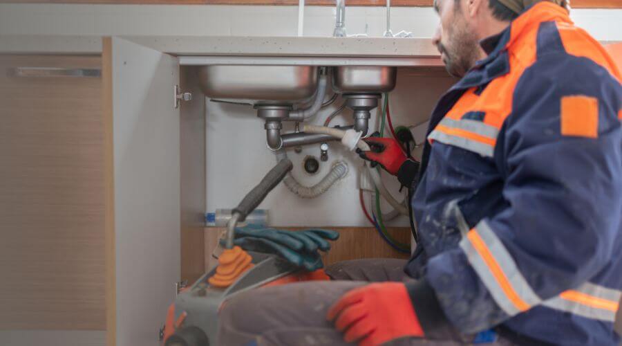 Professional slab leak plumber services in Oquossoc, ME